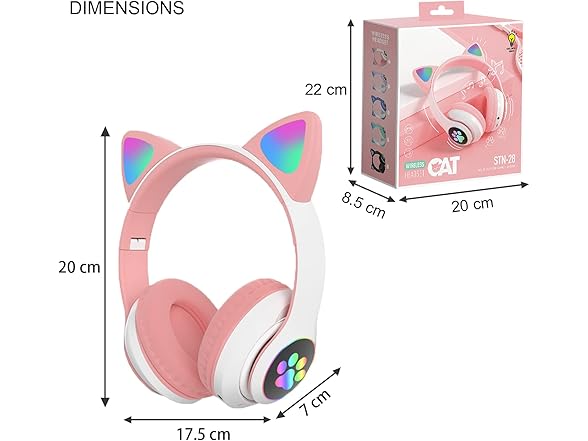 Kids Cat Ear Wireless Headphones