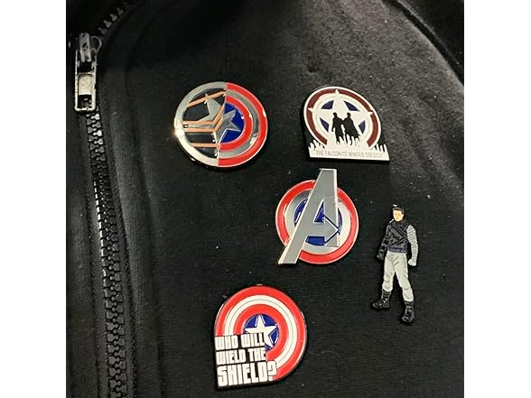 Marvel Falcon and Winter Soldier Pin Set