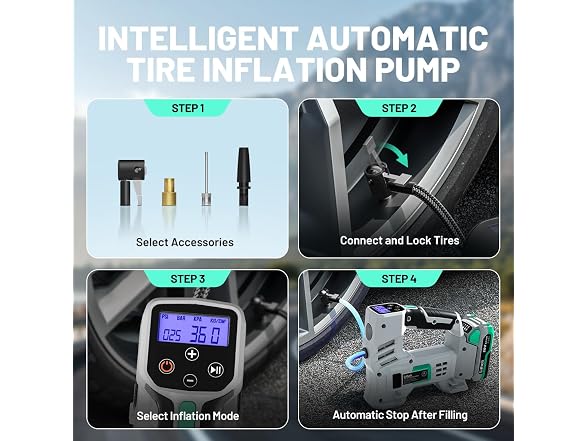 Litheli Tire Inflator Air Compressor