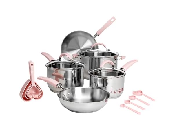 $49.99, Was $149.99, 66% Off! Paris Hilton Stainless Steel Pots and Pans Set 10PC dealfomo