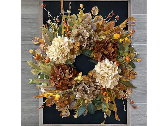 Rustic Hydrangea 24" Wreath