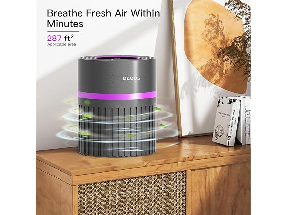 AZEUS Quiet Air Purifier, 2-Pack