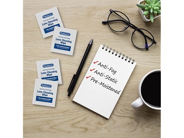 PhysiciansCare Lens Wipes 100ct 2pk