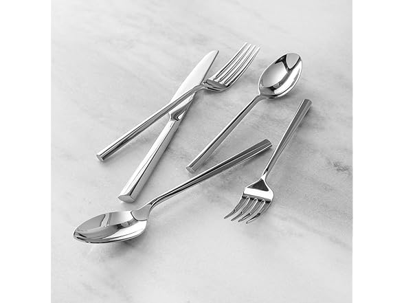 Fortessa Orson 18/10 Stainless Steel, 20 Piece Flatware Set 