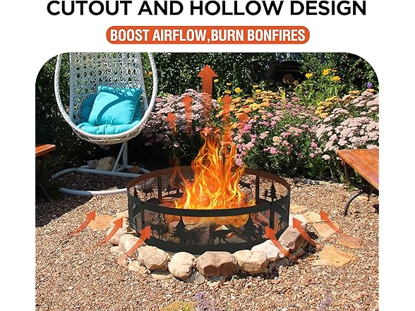 Red Mountain Valley 36 Inch Fire Pit Ring