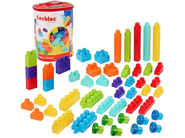 Battat 80pc Large Building Blocks w/Bag