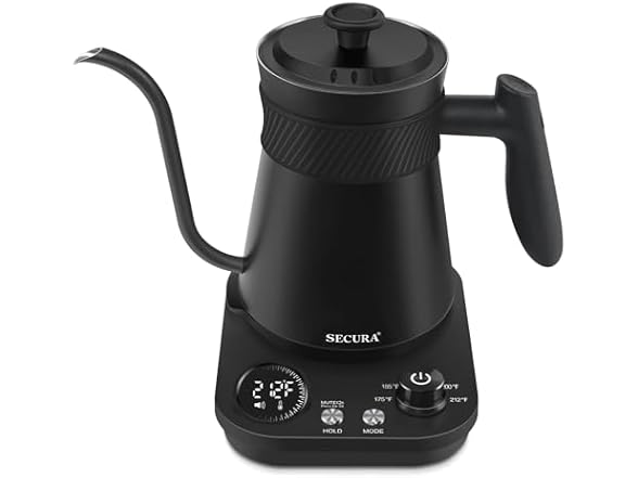 Secura Gooseneck Kettle 0.8L Black