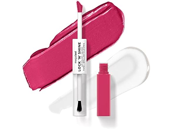 wet n wild Megalast Lock 'N' Shine Lip Color + Gloss Lipstick Irresistable