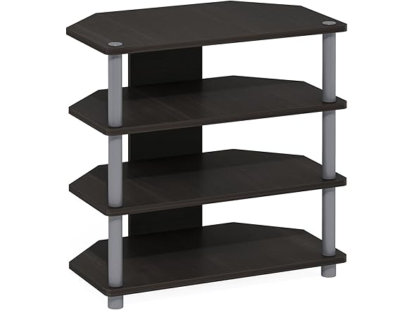 Furinno Turn-N-Tube Easy Assembly 4-Tier Petite Stand