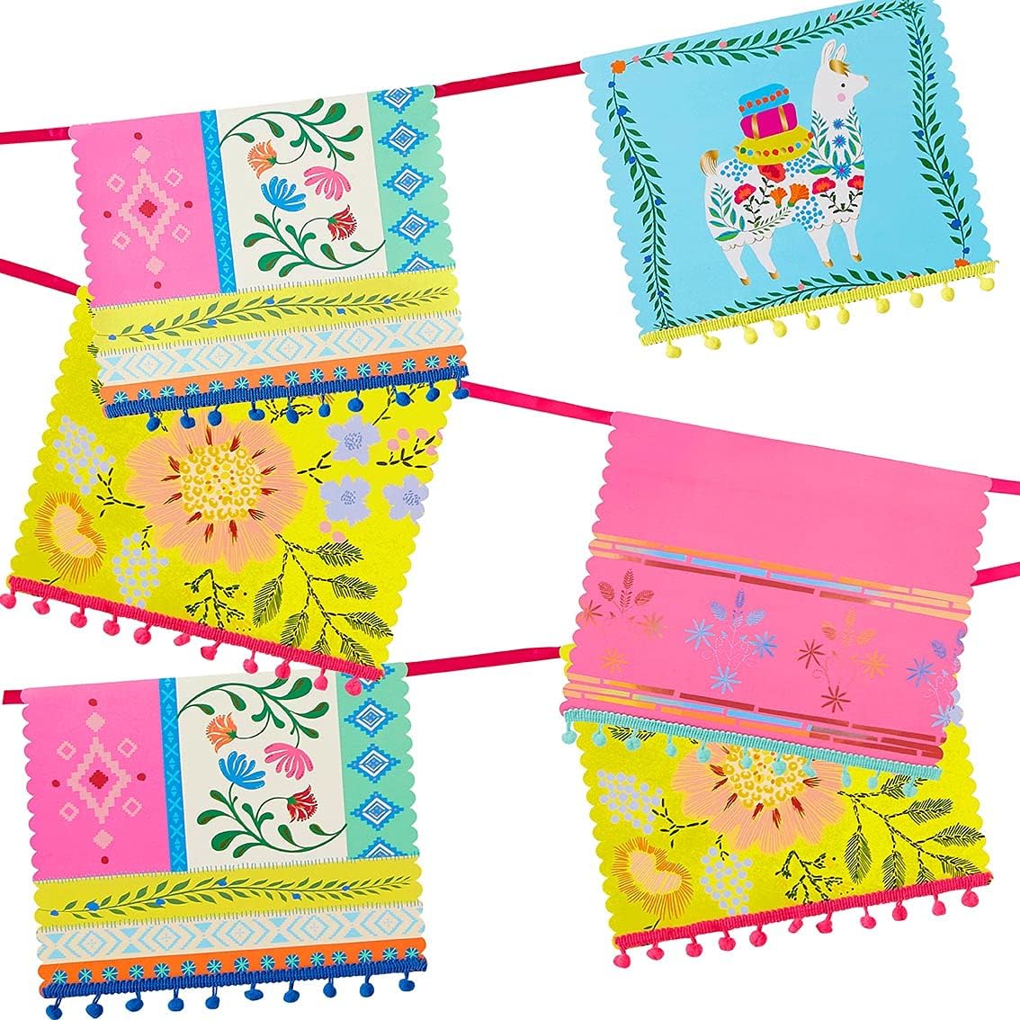 Talking Tables Colorful Mexican Pom Pom Garland - Gallery 9