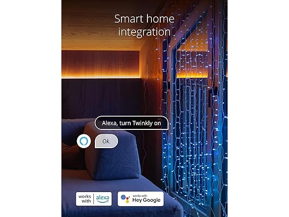 Twinkly TWW210SPP-TUS Twinkly Curtain 210 RGB+W Lights