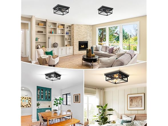 Kondras 2-Light Flush Mount Ceiling Light