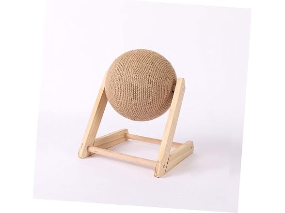 SUPVOX Cat Scratcher Toy 6.69 Inch Sisal Rolling Ball