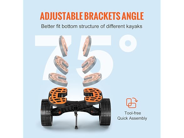 Heavy Duty Kayak Cart, 320lbs Load Capacity