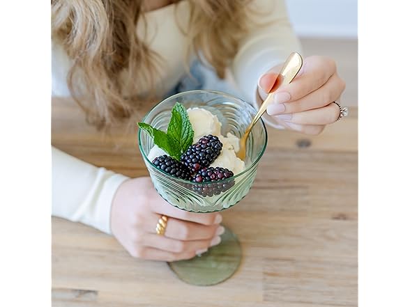 Handmade Colorful Coupe Glasses Set of 6