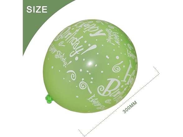 TAIHEBB 52 Pcs Green Birthday Balloons