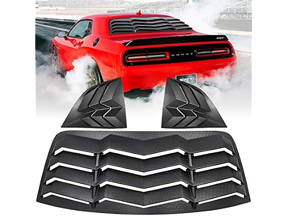 E-cowlboy Rear+Side Window Louvers for Dodge Cu