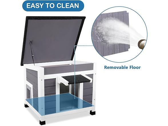 Outdoor Cat House Feral Cat Shelter Weatherproof