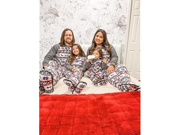 Iffei Men (XL) Family Christmas Pajamas Sets Pants