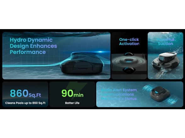 Aiper Cordless Robotic Above Ground Pool Cleaner
