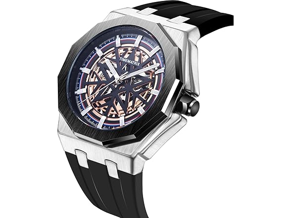 TIMEMATRIX Black Skeleton Watch