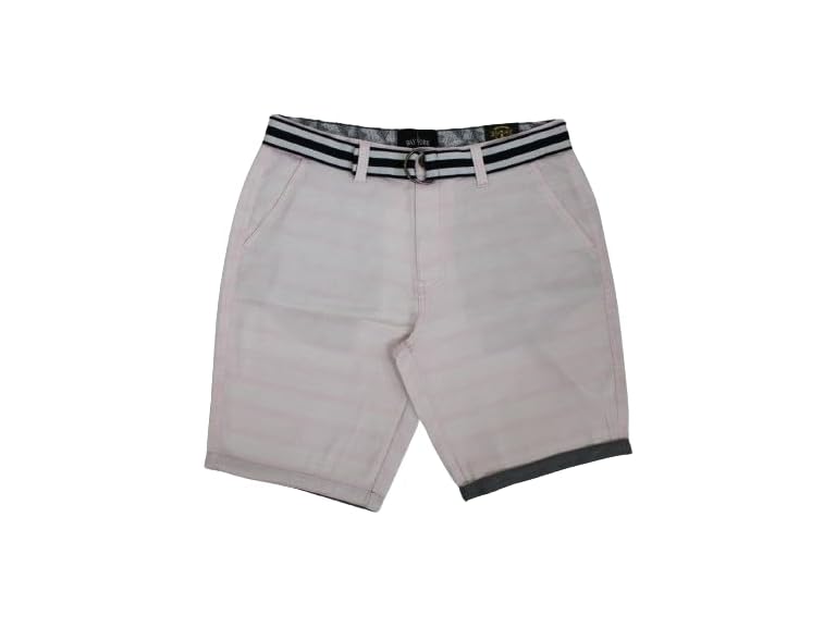 Bay York Men's Textured Summer Short with Belt