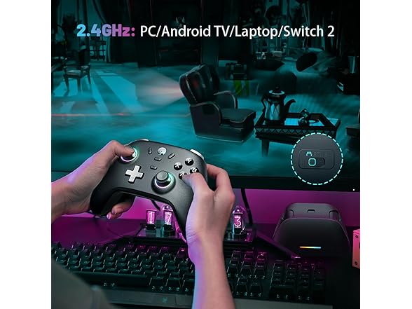 ECHTPower PC Gaming Controller | w/Charging Dock