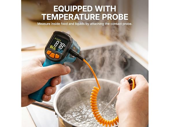Tilswall Infrared Thermometer, -58°F to Adjustable