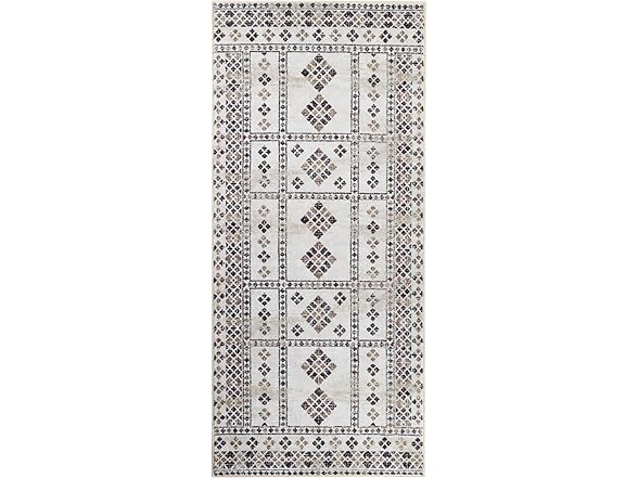 Superior 2'7"x6' Modern Diamond Border Rug