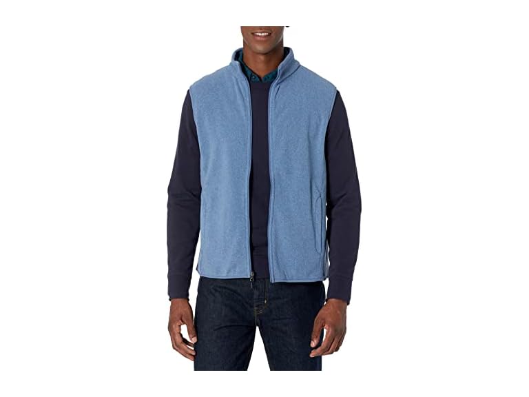 AE Mens FullZip Polar Fleece Insulated Vest - Gallery 14