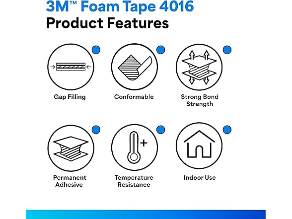 3M Natural Polyurethane Double Coated Foam Tape