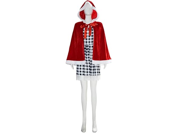 SDXLV Cape Red Dress Halloween Costume