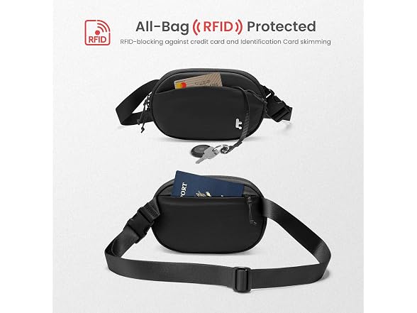 tomtoc 1.5L RFID Belt Bag & Sling Bag