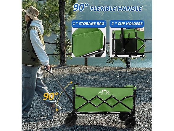 VOYSIGN Collapsible Folding Utility Cart