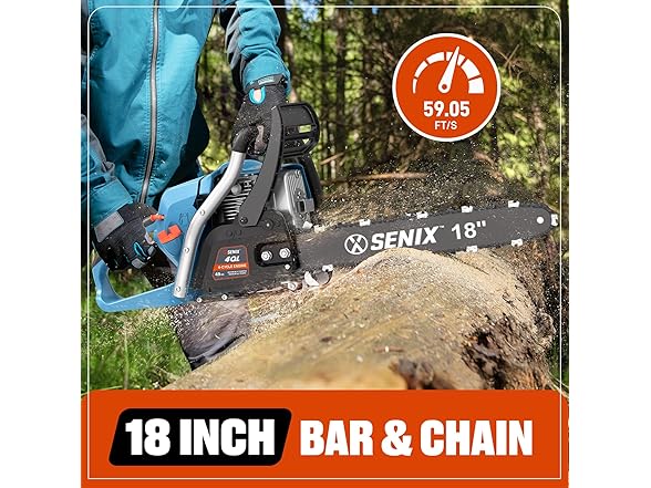 4-Cycle 18" Gas Chainsaw