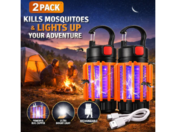 2-Pack Small Mosquito Zapper Lanterns