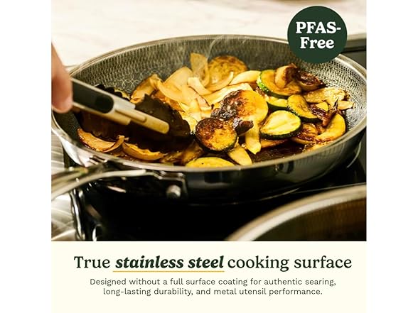 Cuisinart FusionElite+ Hybrid Tri-Ply Stainless Steel 10 Inch Skillet