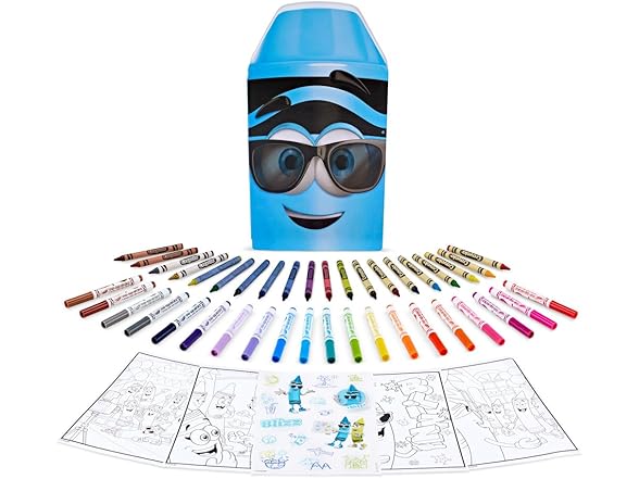 Crayola Coloring Set with Blue Art Case