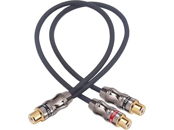 2-Pack Devinal RCA Y-Cable Adapter 10"
