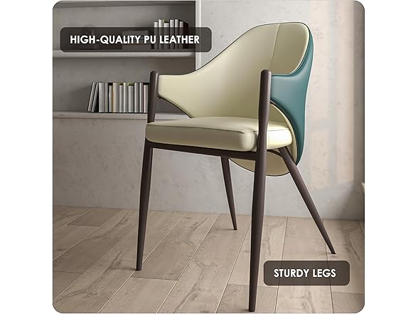 LeisureMod Sante Leather Chair