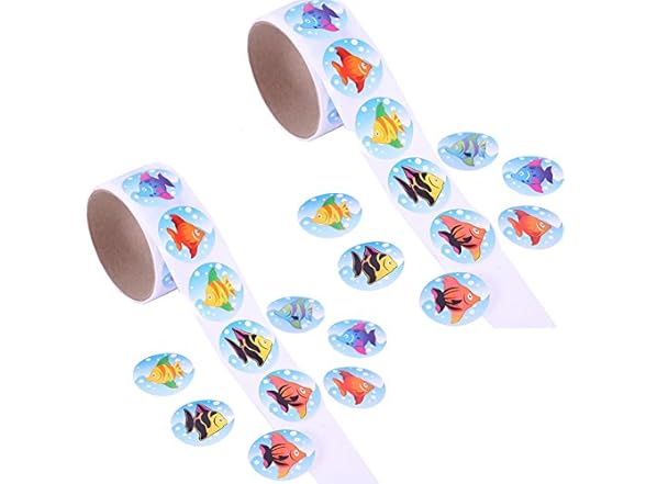 Rimobul Tropical Fish Roll Stickers