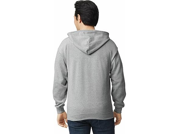 Gildan Zip Hoodie L Grey