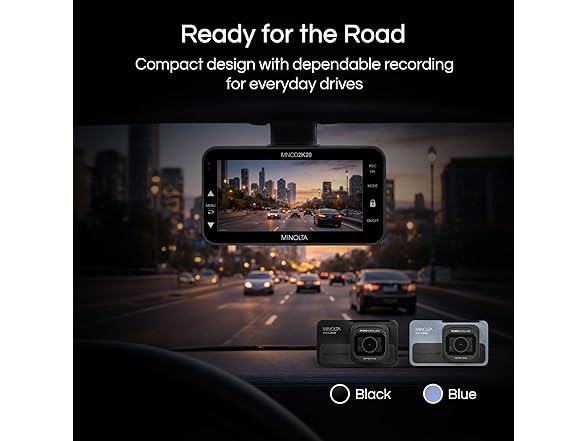 Minolta 2.5K Quad HD Dash Camera