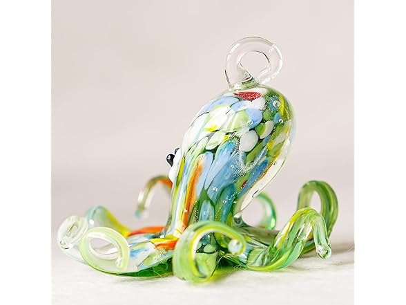 HXSCOO 2'' Art Glass Octopus