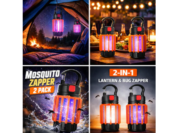 2-Pack Small Mosquito Zapper Lanterns