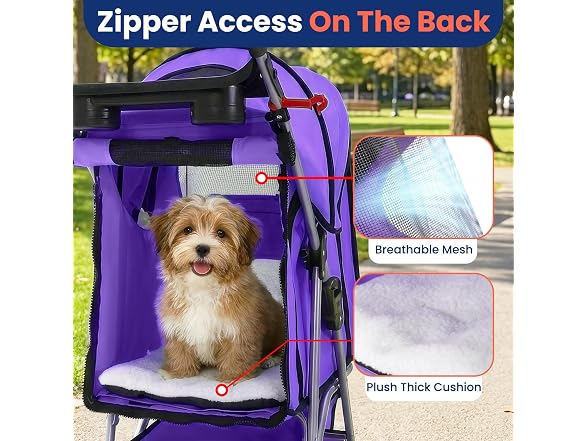 BestPet Pet Stroller Cat Dog Cage Stroll