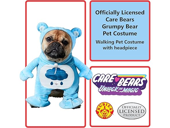 Rubies Care Bears: Grumpy Bear Pet Costume, XL