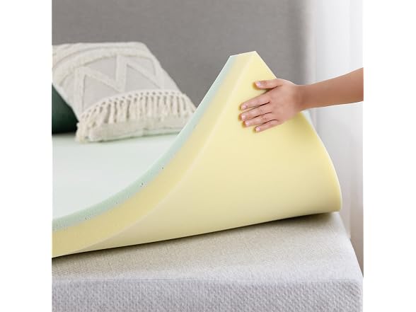 Zinus 4 Inch Green Tea Memory Foam Twin Mattress Topper