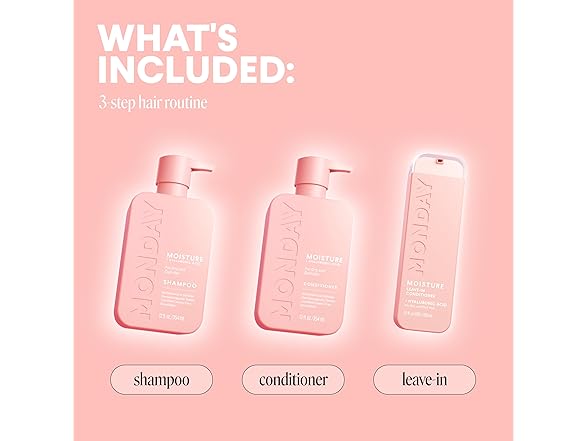 Monday Giftset - Moisture 12oz Shampoo & Conditioner Set