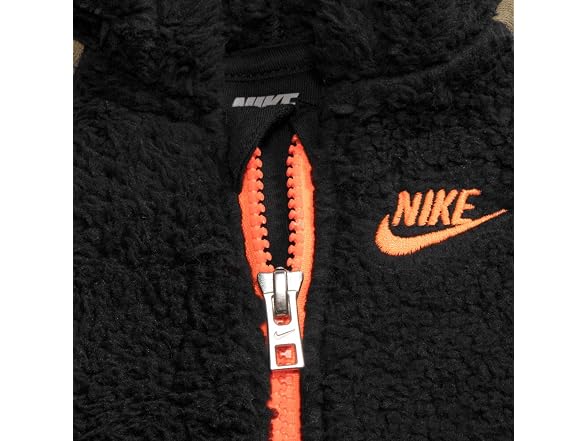 Nike (6 MOS) Baby`s Faux Sherpa Hooded Coverall